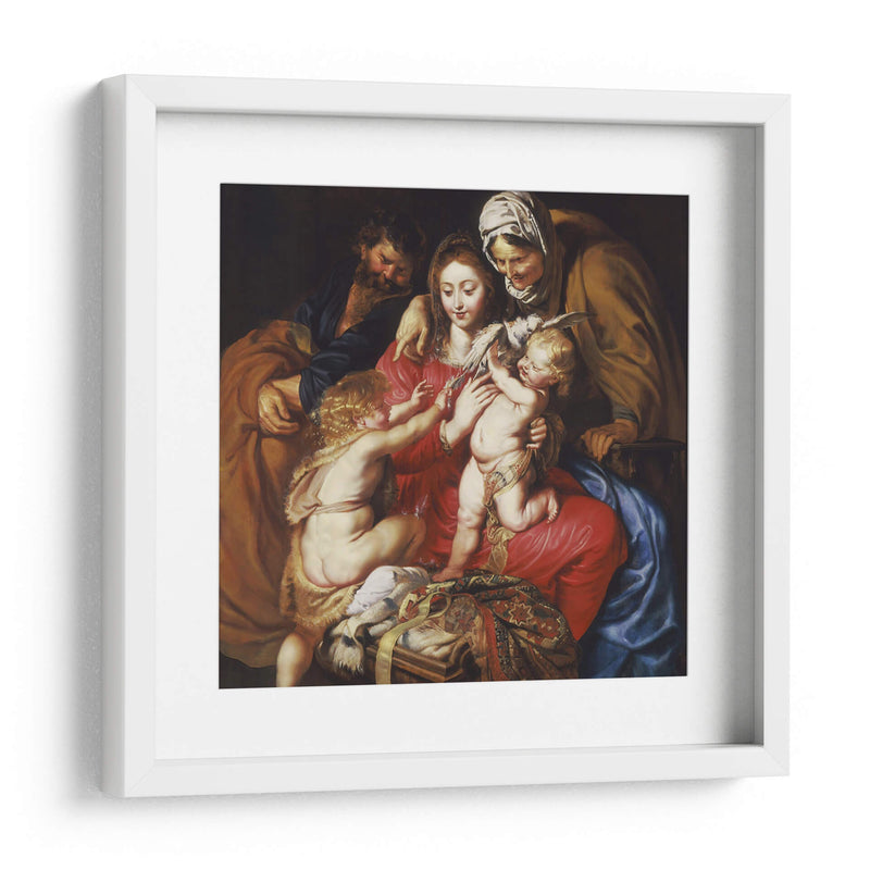 La Sagrada Familia con Santa Isabel, San Juan y una paloma - Peter Paul Rubens | Cuadro decorativo de Canvas Lab