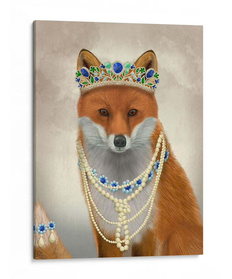 Zorro Con Tiara, Retrato - Fab Funky | Cuadro decorativo de Canvas Lab