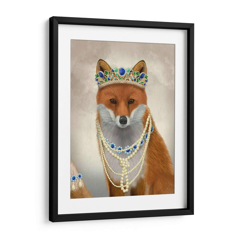 Zorro Con Tiara, Retrato - Fab Funky | Cuadro decorativo de Canvas Lab