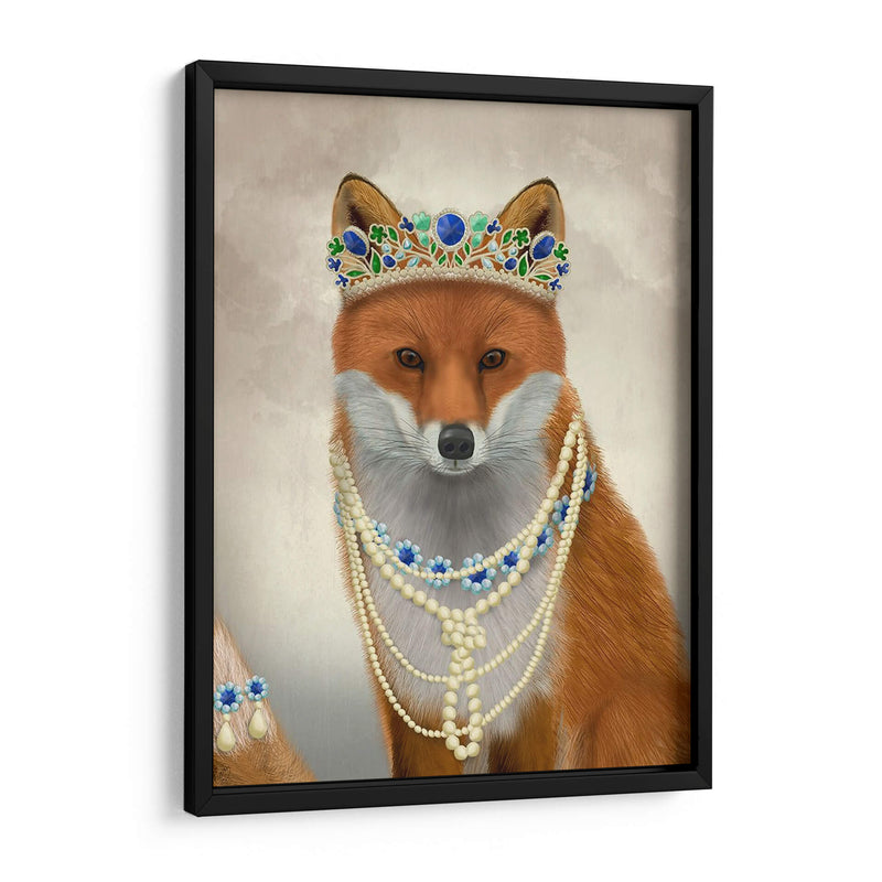 Zorro Con Tiara, Retrato - Fab Funky | Cuadro decorativo de Canvas Lab