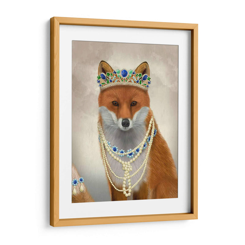 Zorro Con Tiara, Retrato - Fab Funky | Cuadro decorativo de Canvas Lab