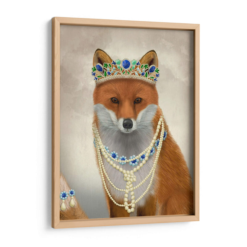 Zorro Con Tiara, Retrato - Fab Funky | Cuadro decorativo de Canvas Lab