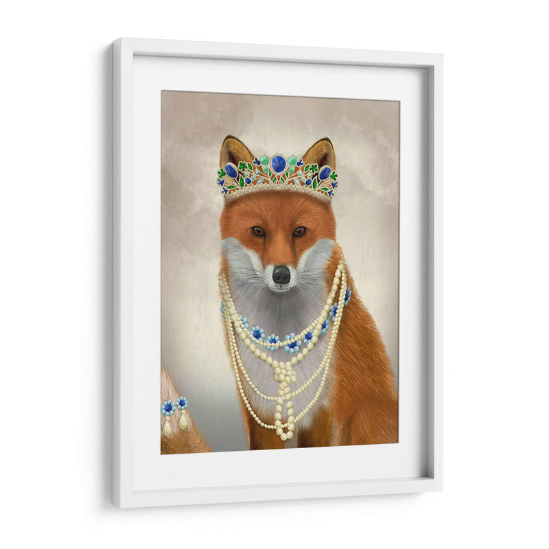 Zorro Con Tiara, Retrato - Fab Funky | Cuadro decorativo de Canvas Lab