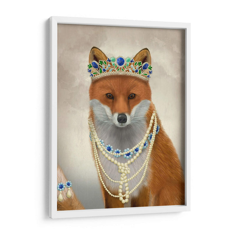 Zorro Con Tiara, Retrato - Fab Funky | Cuadro decorativo de Canvas Lab