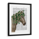 Porcelana De Caballo Con Hiedra. - Fab Funky | Cuadro decorativo de Canvas Lab