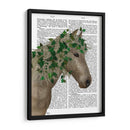 Porcelana De Caballo Con Hiedra. - Fab Funky | Cuadro decorativo de Canvas Lab
