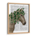 Porcelana De Caballo Con Hiedra. - Fab Funky | Cuadro decorativo de Canvas Lab