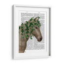 Porcelana De Caballo Con Hiedra. - Fab Funky | Cuadro decorativo de Canvas Lab