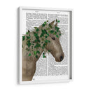 Porcelana De Caballo Con Hiedra. - Fab Funky | Cuadro decorativo de Canvas Lab