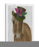 Caballo Con Sombrero De Plumas - Fab Funky | Cuadro decorativo de Canvas Lab