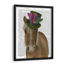 Caballo Con Sombrero De Plumas - Fab Funky | Cuadro decorativo de Canvas Lab