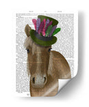 Caballo Con Sombrero De Plumas - Fab Funky | Cuadro decorativo de Canvas Lab