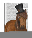 Caballo Top Sombrero Y Monóculo - Fab Funky | Cuadro decorativo de Canvas Lab