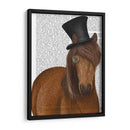 Caballo Top Sombrero Y Monóculo - Fab Funky | Cuadro decorativo de Canvas Lab