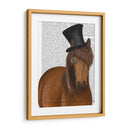 Caballo Top Sombrero Y Monóculo - Fab Funky | Cuadro decorativo de Canvas Lab