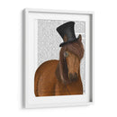 Caballo Top Sombrero Y Monóculo - Fab Funky | Cuadro decorativo de Canvas Lab