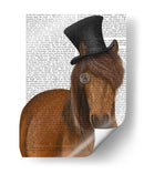 Caballo Top Sombrero Y Monóculo - Fab Funky | Cuadro decorativo de Canvas Lab