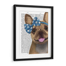 Bulldog Francés Y Arco Azul - Fab Funky | Cuadro decorativo de Canvas Lab