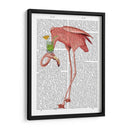 Flamingo Y Cóctel 1 - Fab Funky | Cuadro decorativo de Canvas Lab