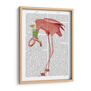 Flamingo Y Cóctel 1 - Fab Funky | Cuadro decorativo de Canvas Lab