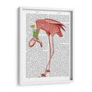 Flamingo Y Cóctel 1 - Fab Funky | Cuadro decorativo de Canvas Lab