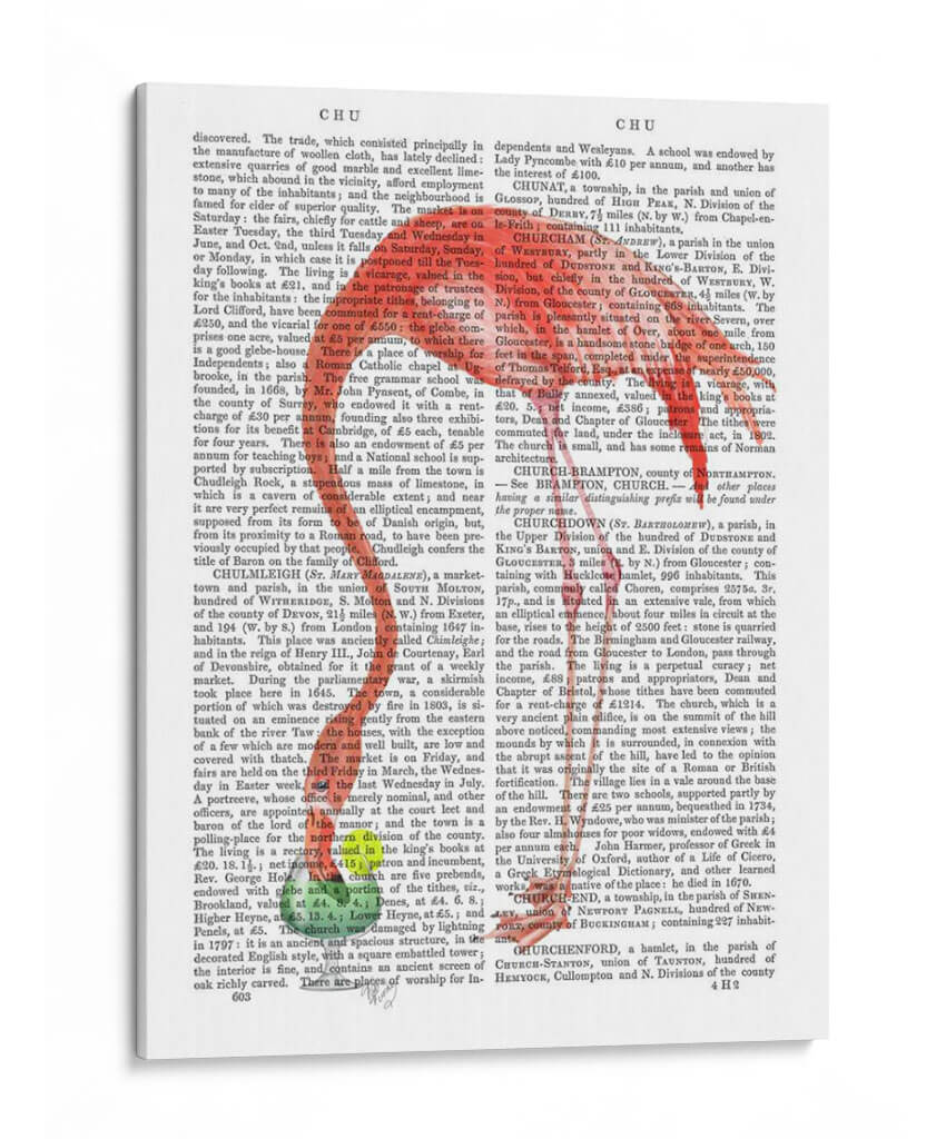 Flamingo Y Cóctel 2 - Fab Funky | Cuadro decorativo de Canvas Lab