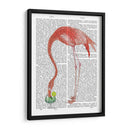 Flamingo Y Cóctel 2 - Fab Funky | Cuadro decorativo de Canvas Lab