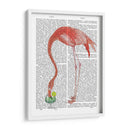 Flamingo Y Cóctel 2 - Fab Funky | Cuadro decorativo de Canvas Lab