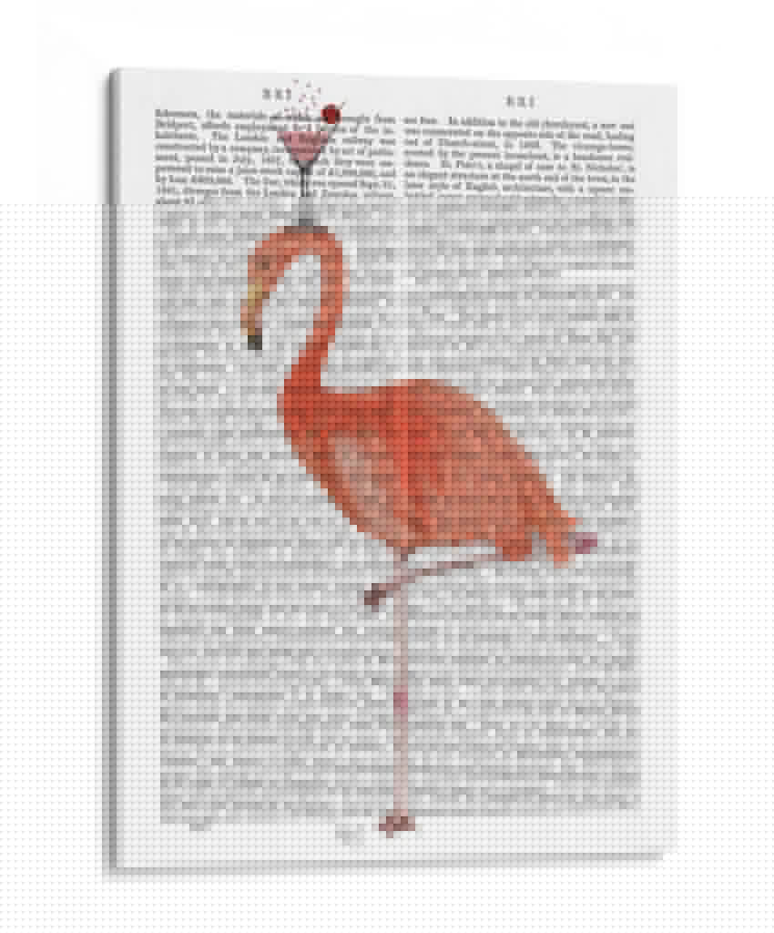 Flamingo Y Cóctel 3 - Fab Funky | Cuadro decorativo de Canvas Lab