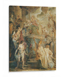El matrimonio místico de Santa Catalina (delante de un panel pintado de doble cara) - Peter Paul Rubens | Cuadro decorativo de Canvas Lab