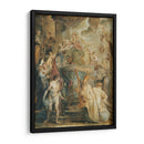 El matrimonio místico de Santa Catalina (delante de un panel pintado de doble cara) - Peter Paul Rubens | Cuadro decorativo de Canvas Lab