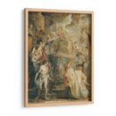 El matrimonio místico de Santa Catalina (delante de un panel pintado de doble cara) - Peter Paul Rubens | Cuadro decorativo de Canvas Lab