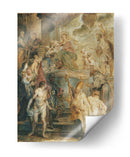 El matrimonio místico de Santa Catalina (delante de un panel pintado de doble cara) - Peter Paul Rubens | Cuadro decorativo de Canvas Lab
