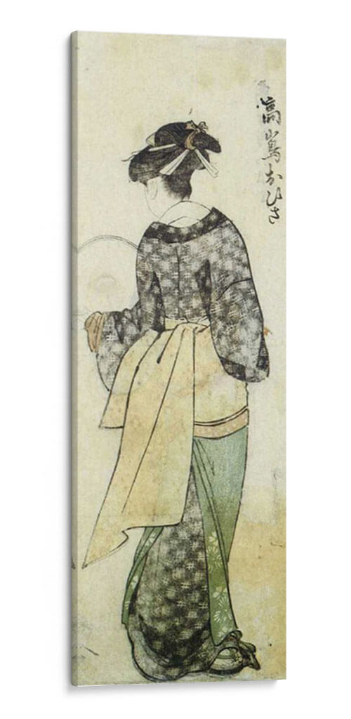 Vista Posterior De Ohisa - Utamaro | Cuadro decorativo de Canvas Lab