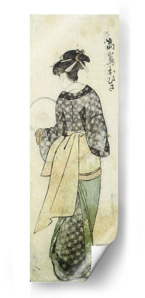 Vista Posterior De Ohisa - Utamaro | Cuadro decorativo de Canvas Lab