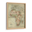 Mapa Antiguo De África - Johnson | Cuadro decorativo de Canvas Lab