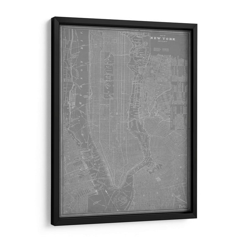 Mapa De La Ciudad De Nueva York - Vision Studio | Cuadro decorativo de Canvas Lab