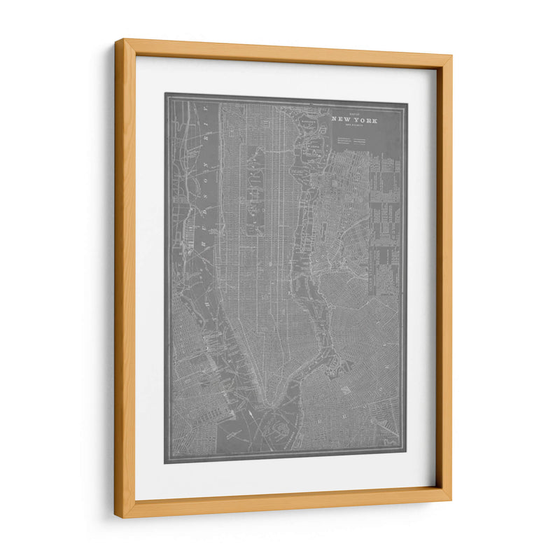 Mapa De La Ciudad De Nueva York - Vision Studio | Cuadro decorativo de Canvas Lab