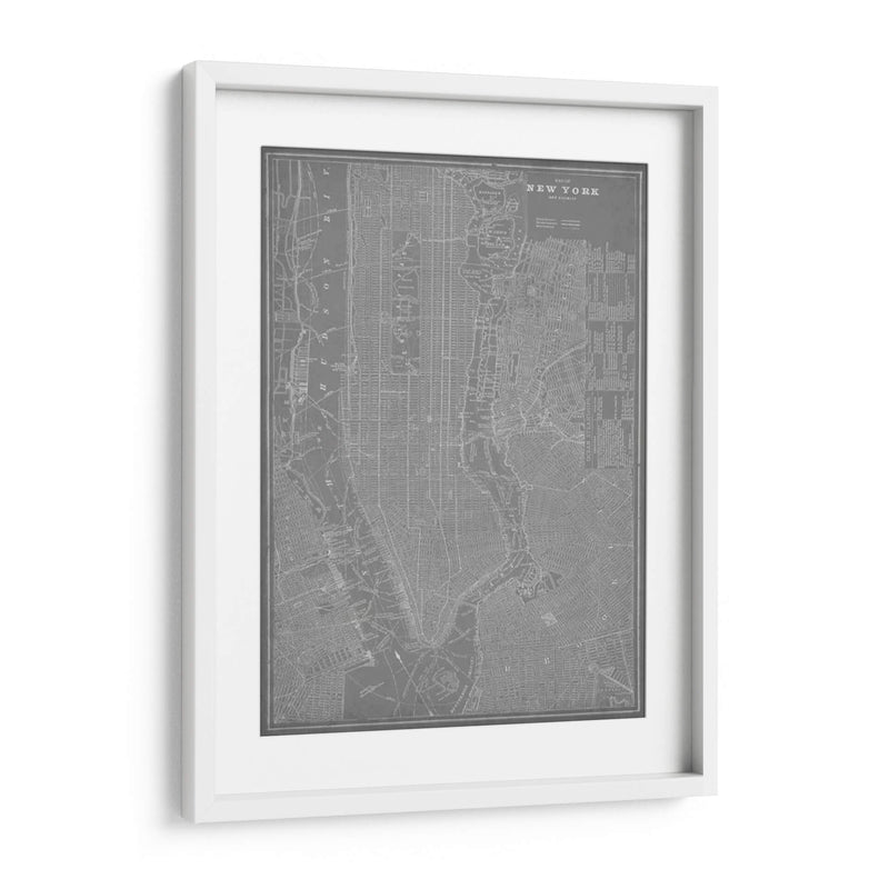 Mapa De La Ciudad De Nueva York - Vision Studio | Cuadro decorativo de Canvas Lab