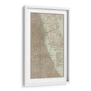 Mapa Teñido De Chicago - Vision Studio | Cuadro decorativo de Canvas Lab