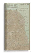 Mapa Teñido De San Francisco - Vision Studio | Cuadro decorativo de Canvas Lab