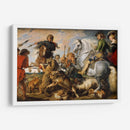 La caza de lobos y zorros - Peter Paul Rubens | Cuadro decorativo de Canvas Lab