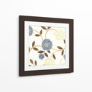 Flores Azules Y Cremas En Seda I - Norman Wyatt Jr. | Cuadro decorativo de Canvas Lab