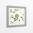 Flores Azules Y Cremas En Seda I - Norman Wyatt Jr. | Cuadro decorativo de Canvas Lab