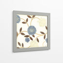 Flores Azules Y Cremas En Seda I - Norman Wyatt Jr. | Cuadro decorativo de Canvas Lab