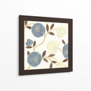 Flores Azules Y Cremas En La Seda Ii - Norman Wyatt Jr. | Cuadro decorativo de Canvas Lab