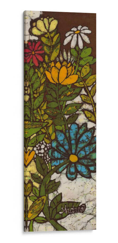 Panel De Flores Batik Ii - Andrea Davis | Cuadro decorativo de Canvas Lab