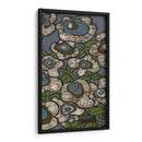 Flores De Batik Azul Ii - Andrea Davis | Cuadro decorativo de Canvas Lab