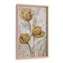 Amapolas Doradas En Taupe Ii - Tim OToole | Cuadro decorativo de Canvas Lab