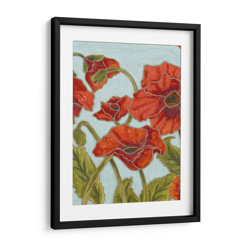 Poppy Talk I - Karen Deans | Cuadro decorativo de Canvas Lab